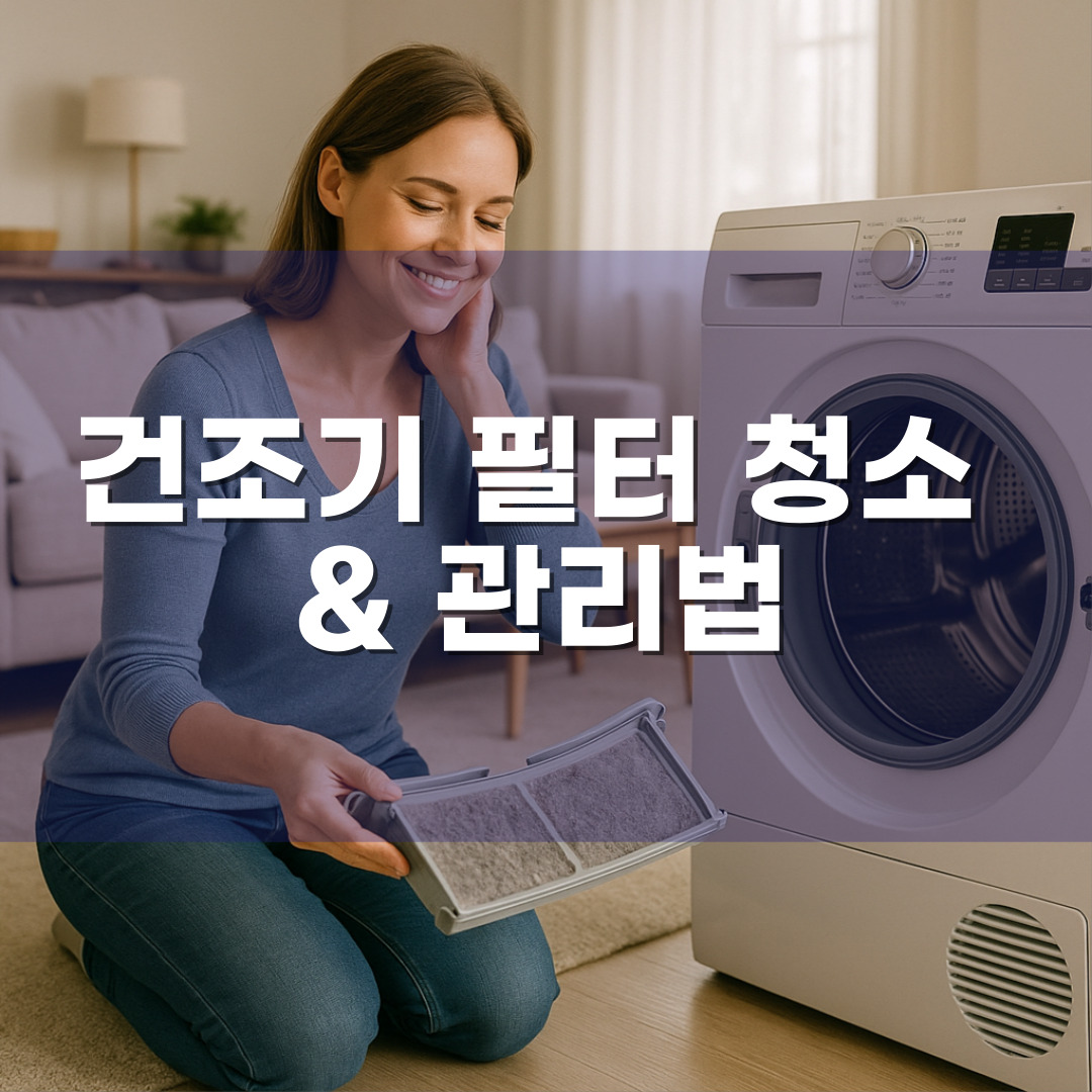 건조기 필터 청소 &amp; 관리법