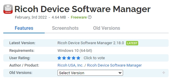 Ricoh-Device-Software-Manager