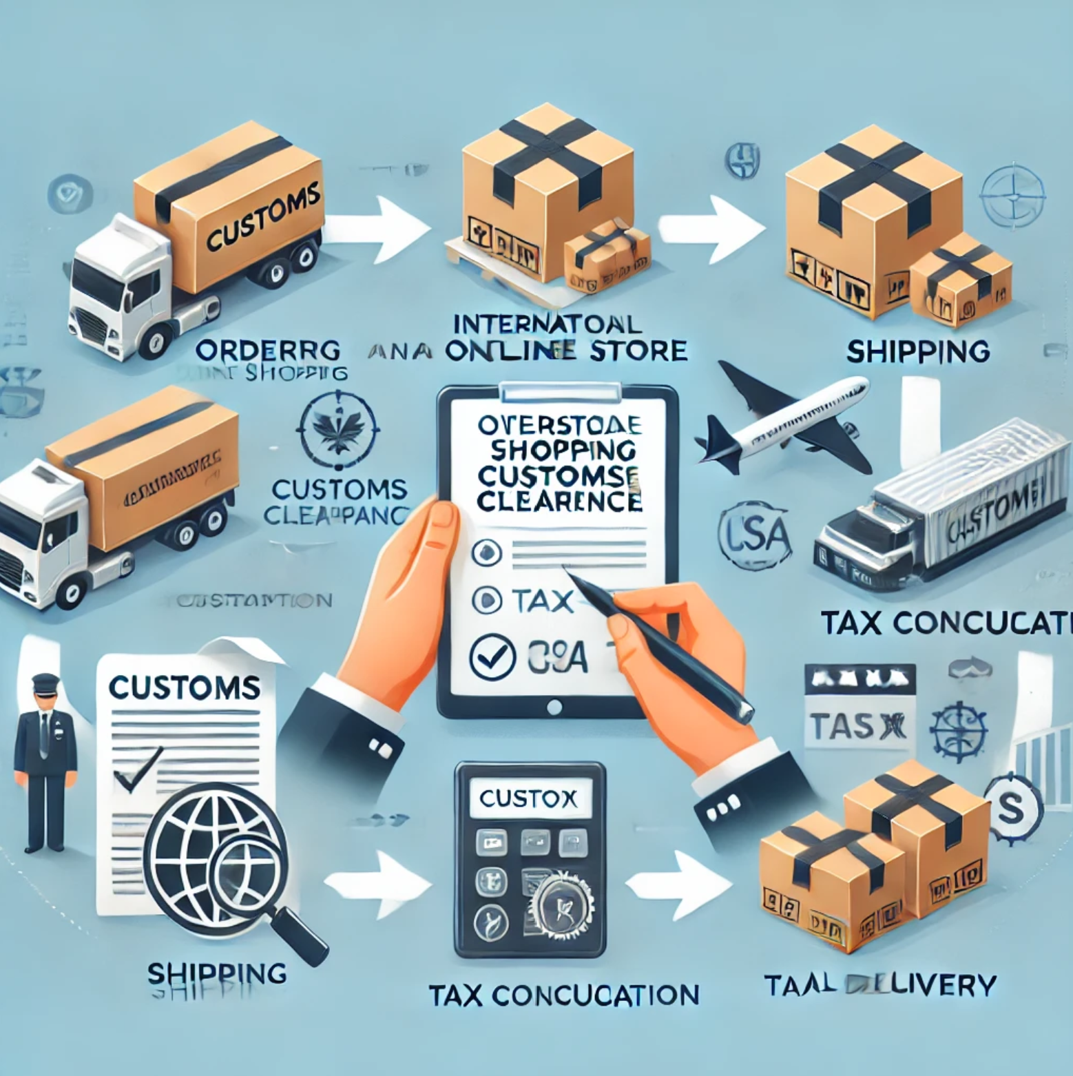 해외직구 통관 절차 관련 이미지