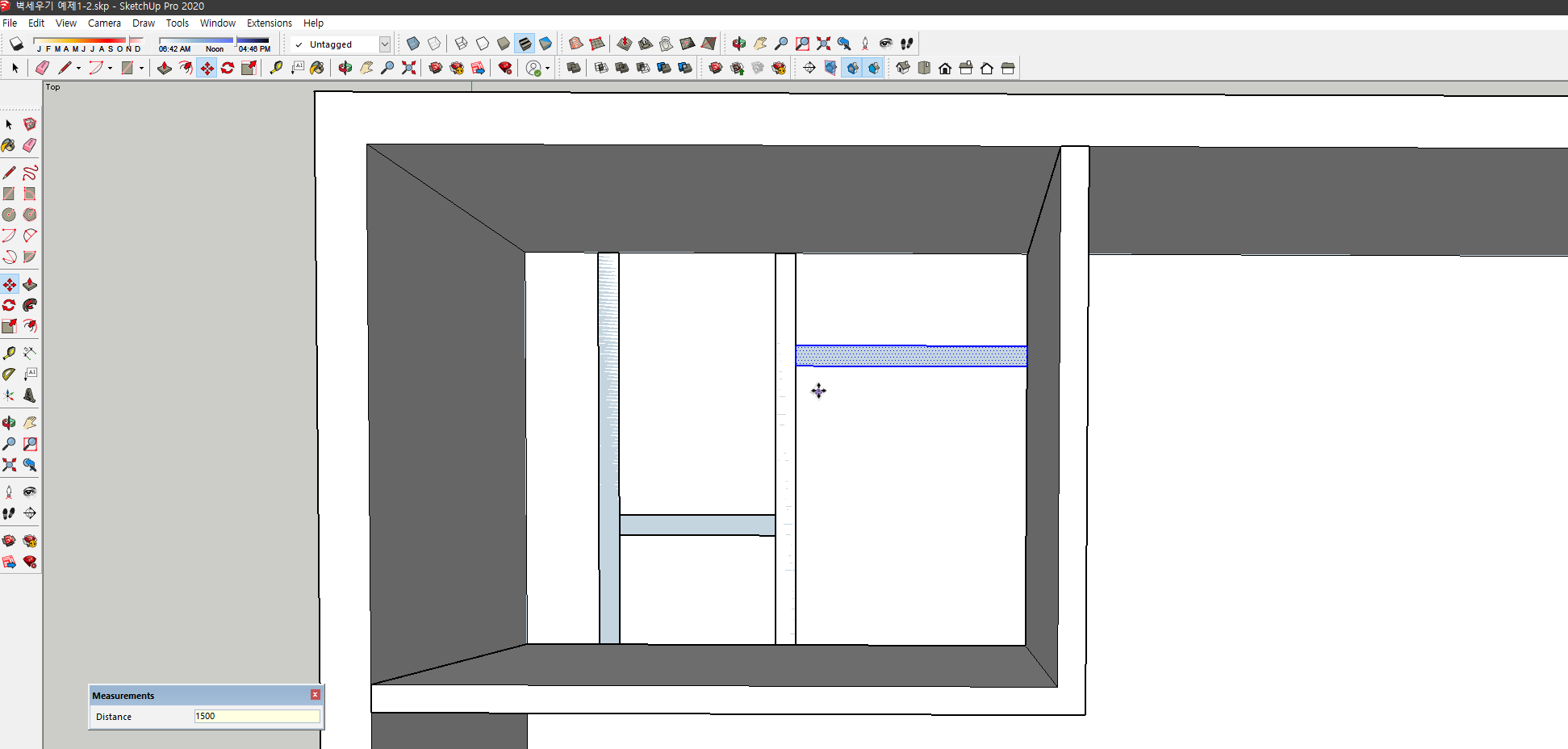 스케치업 예제 1-2