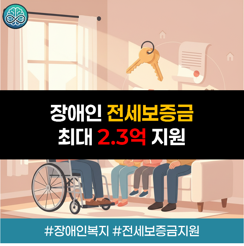 서울시 거주 저소득 중증장애인을 대상으로 가구원 수에 따라 최대 2억 3천만 원의 전세 보증금을 지원하는 2026년 주거비 혜택 사업