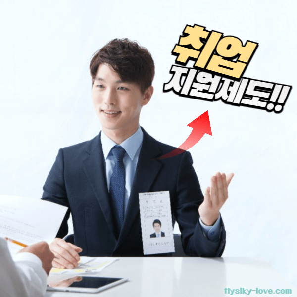 취업을 지원하는 청년