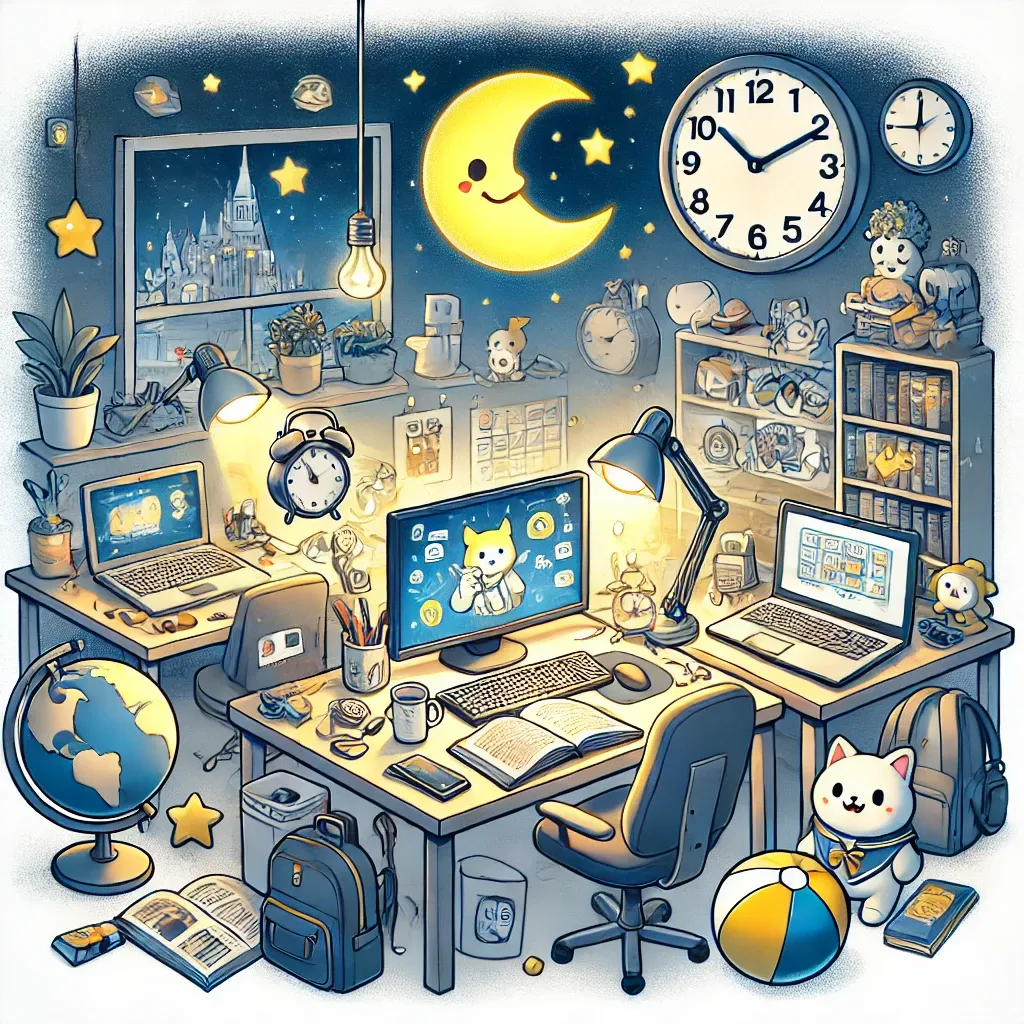 교외 학습의 창의성과 경험을 상징하는 추상적 이미지