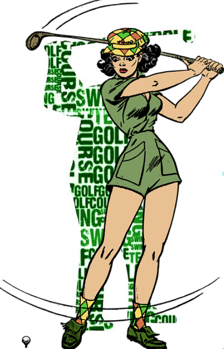 골프운동효과 스윙하는 사진