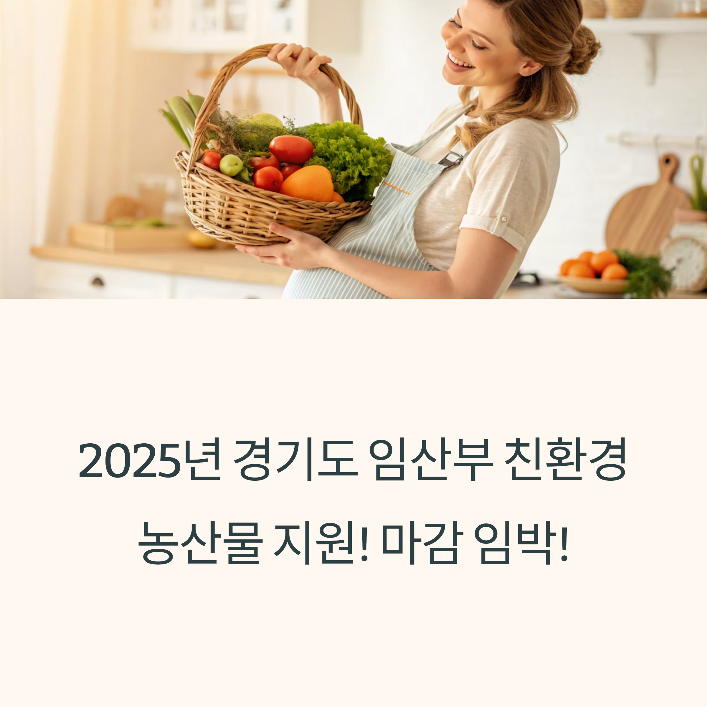 경기도 임산부 친환경농산물 지원 사업 관련 사진