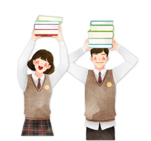 교복입은 학생 일러스트