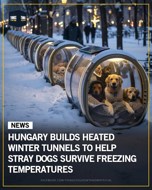 헝가리 태양열 유기견 쉘터