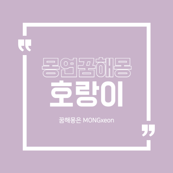 호랑이 꿈 해몽의 15가지 의미