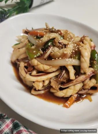 오징어 볶음 맛있게 만드는법과 밥도둑 레시피_12