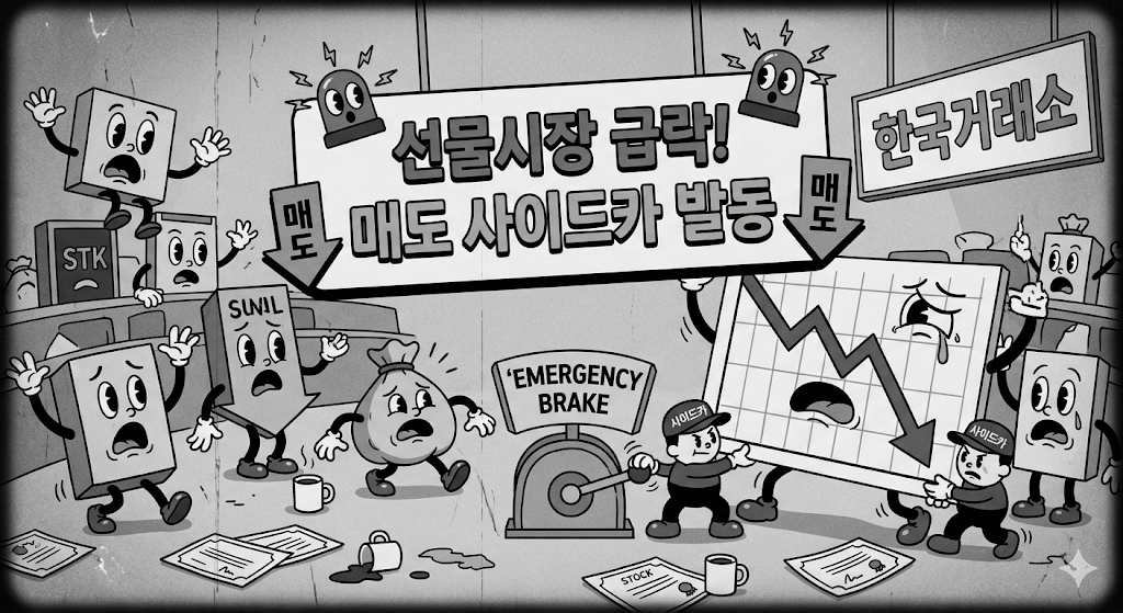 선물 시장 급락에 따른 매도 사이드카 발동
