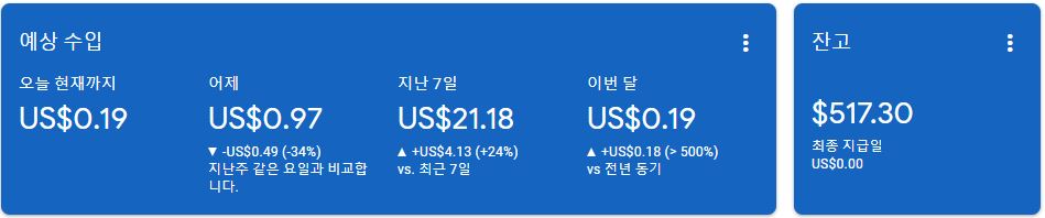 애드센스-수익