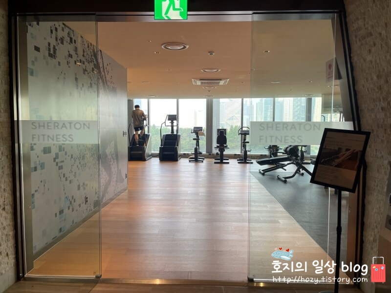 송도 쉐라톤 피트니스센터 입구