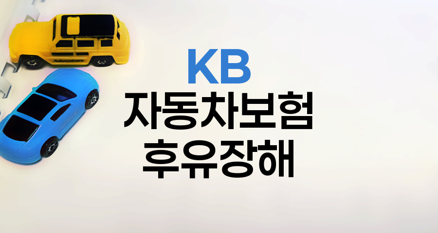 KB 자동차보험 후유장해보험금 지급 기준
