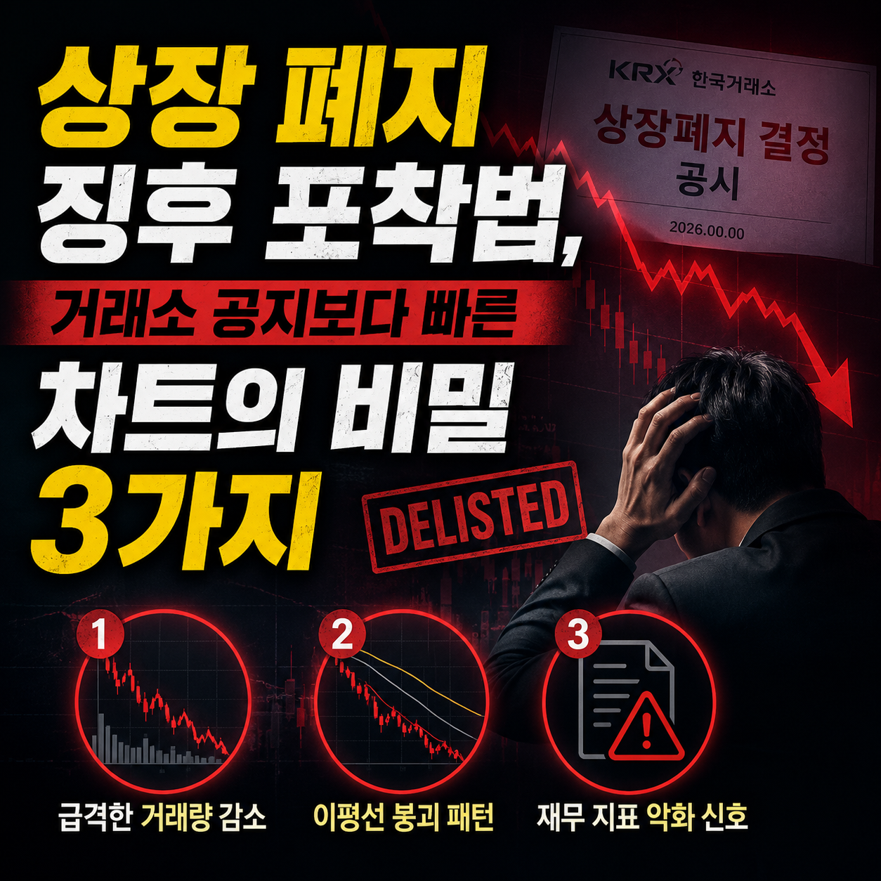 상장 폐지 징후 포착법 썸네일 이미지