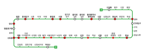 서울 지하철노선도 크게보기