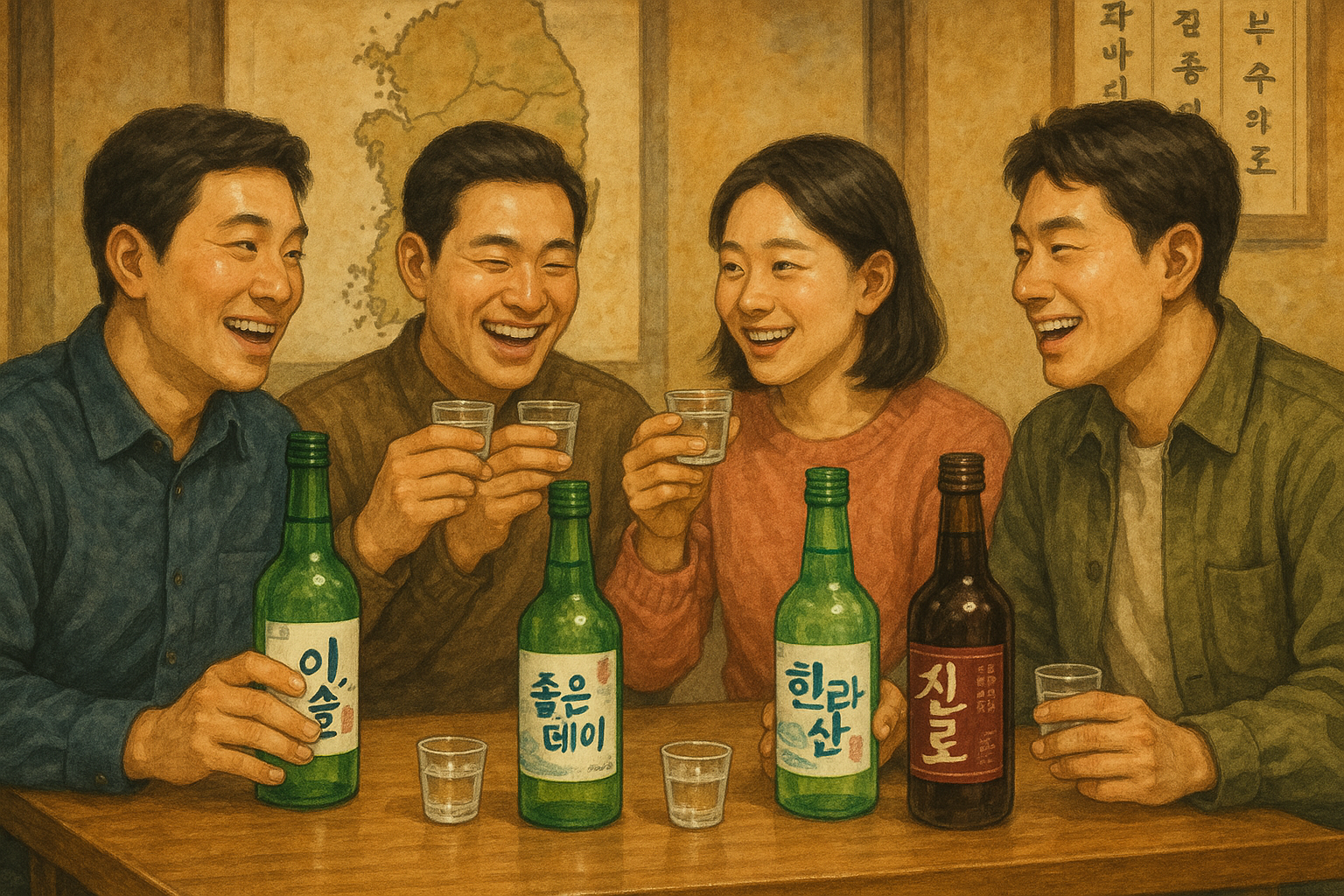 로컬 소주 시음