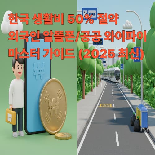 한국 생활비 50% 절약: 외국인 알뜰폰/공공 와이파이 마스터 가이드 (2025 최신)