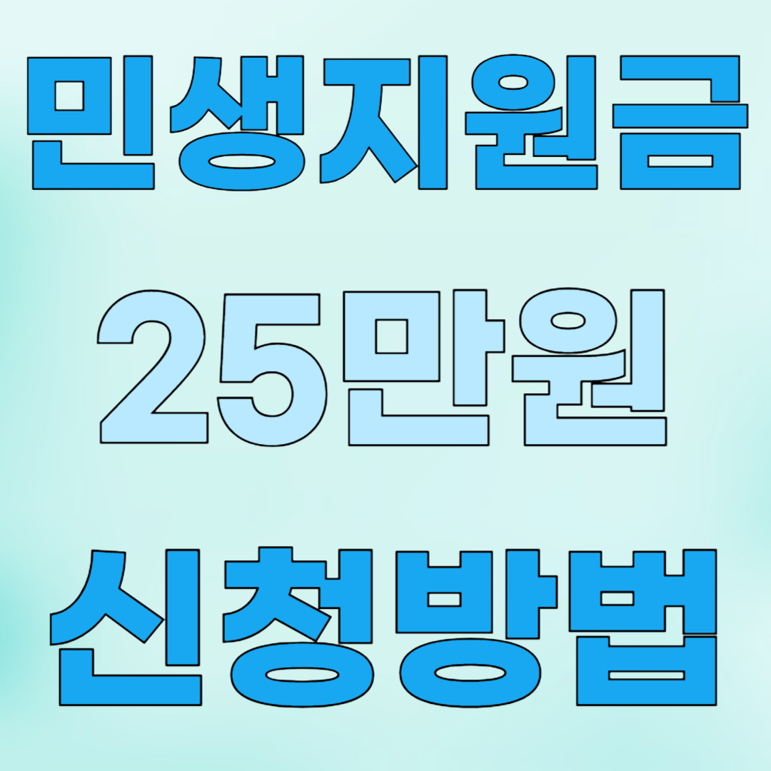 민생지원금 25만원 신청방법
