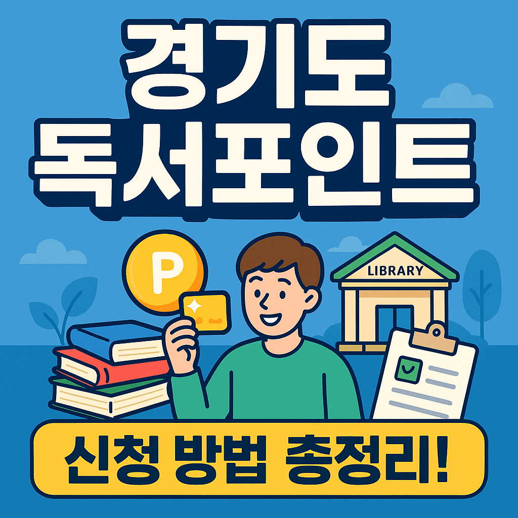 경기도 독서포인트제 신청 방법 정리