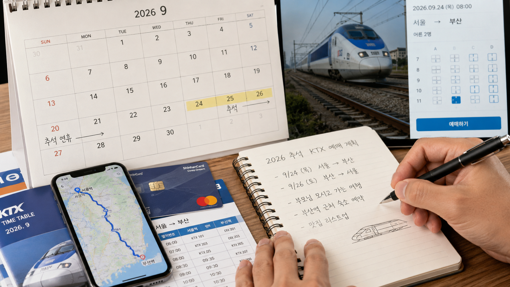 2026 추석 KTX 예매 일정 언제?|코레일+ 예매 준비·성공 확률 높이는 법