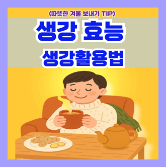 생강효능과 활용법