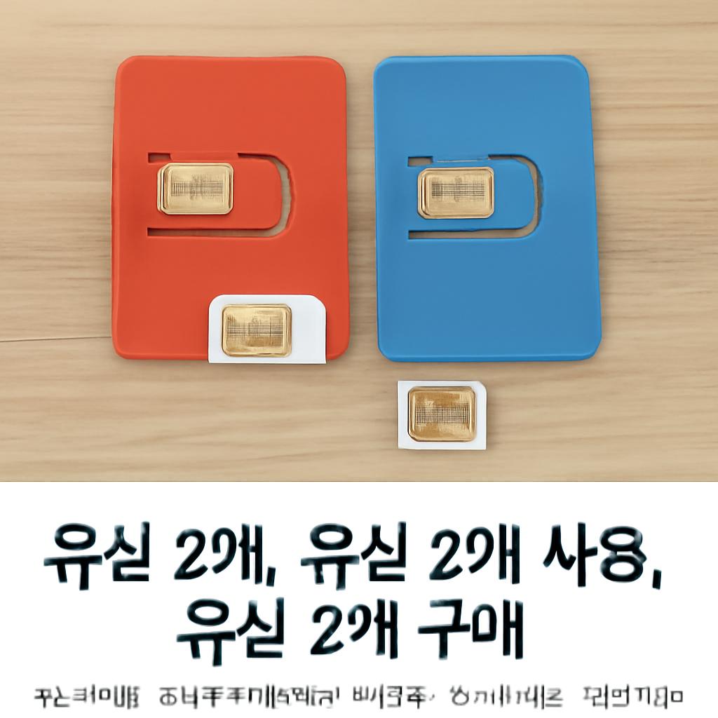 유심 2개 구매