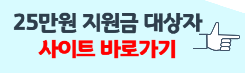 25만원 지원금 대상 확인
