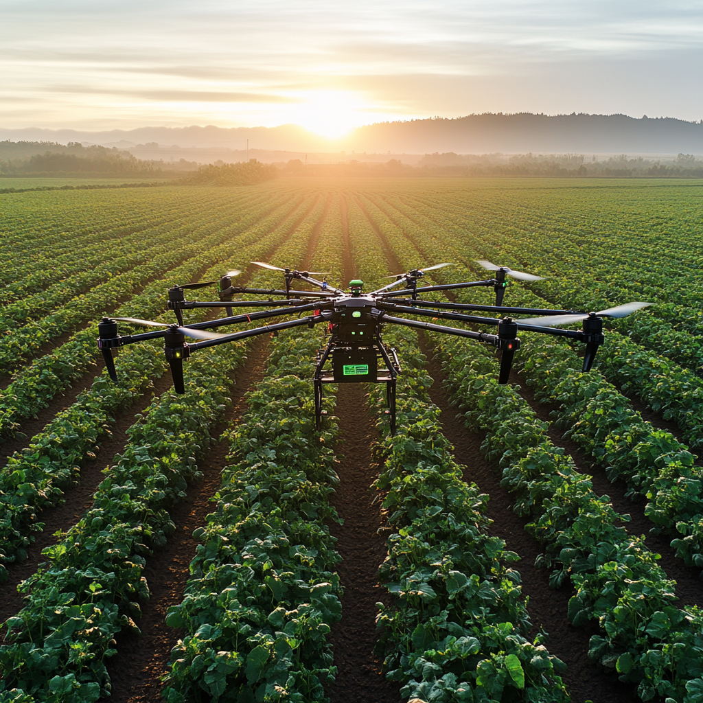 작물 진단부터 비료 살포까지 드론 자동화 사례