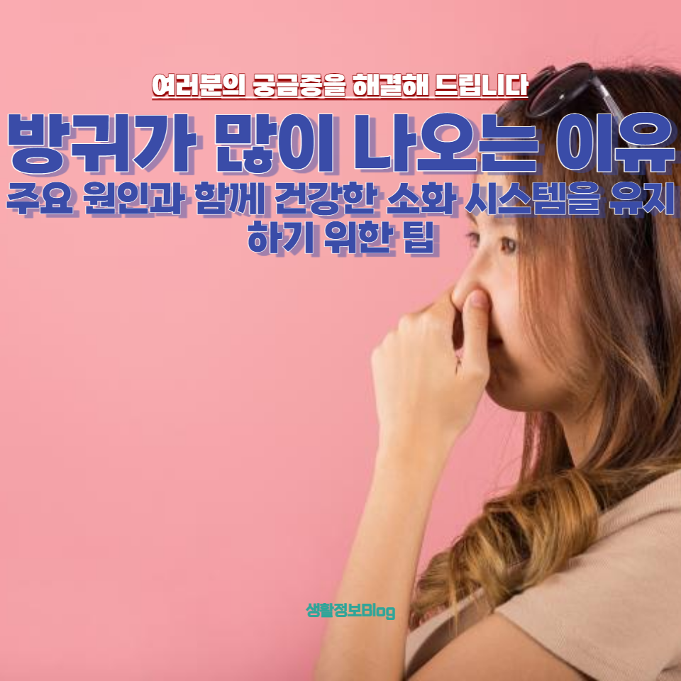 방귀가 많이 나오는 이유를 궁금해하시나요?