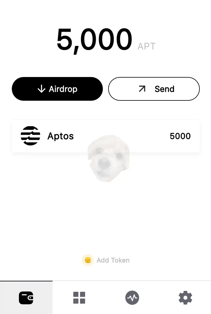 지갑 코인 에어드랍 후 사진