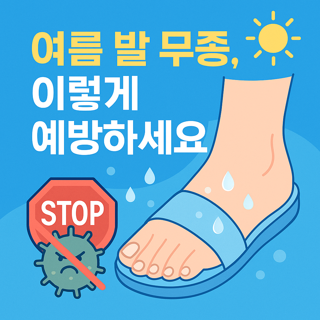 발 무좀 관리 이미지