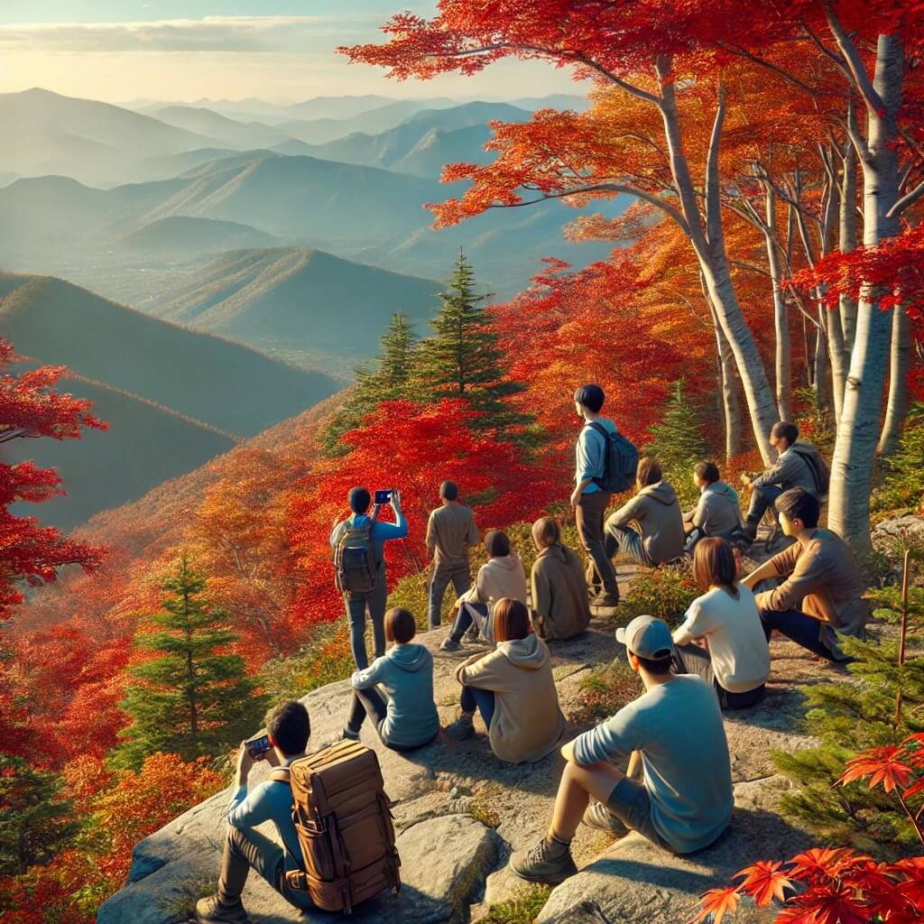 단풍산-즐기는-사람들