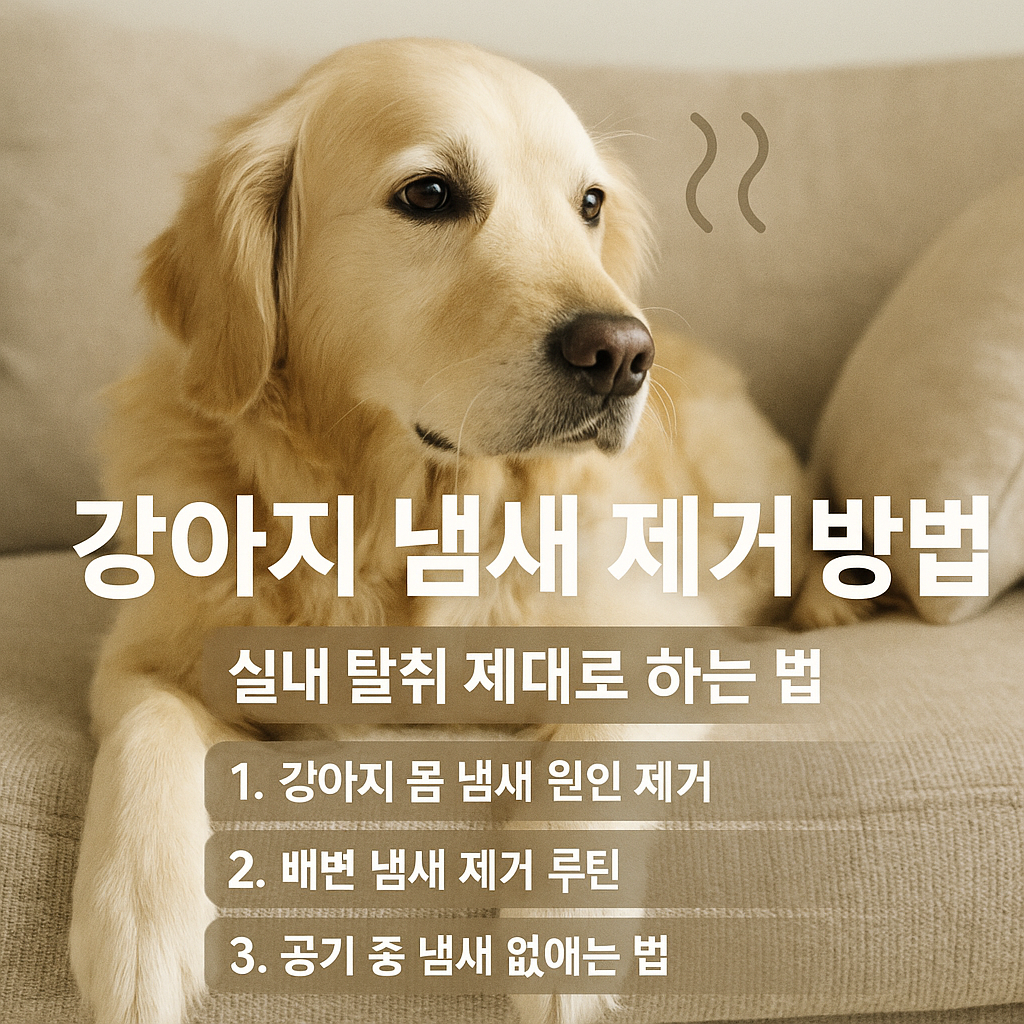 강아지 냄새 제거 방법