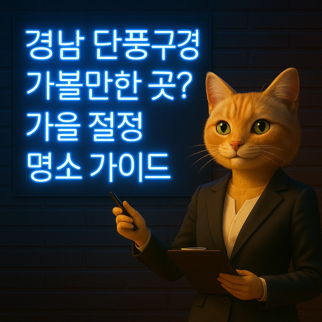 경남 단풍구경 가볼만한 곳 가을 절정 명소 가이드