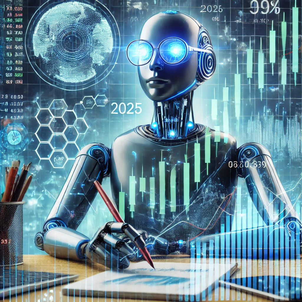 AI 관련 기업 주식과 성장 전망을 나타내는 차트