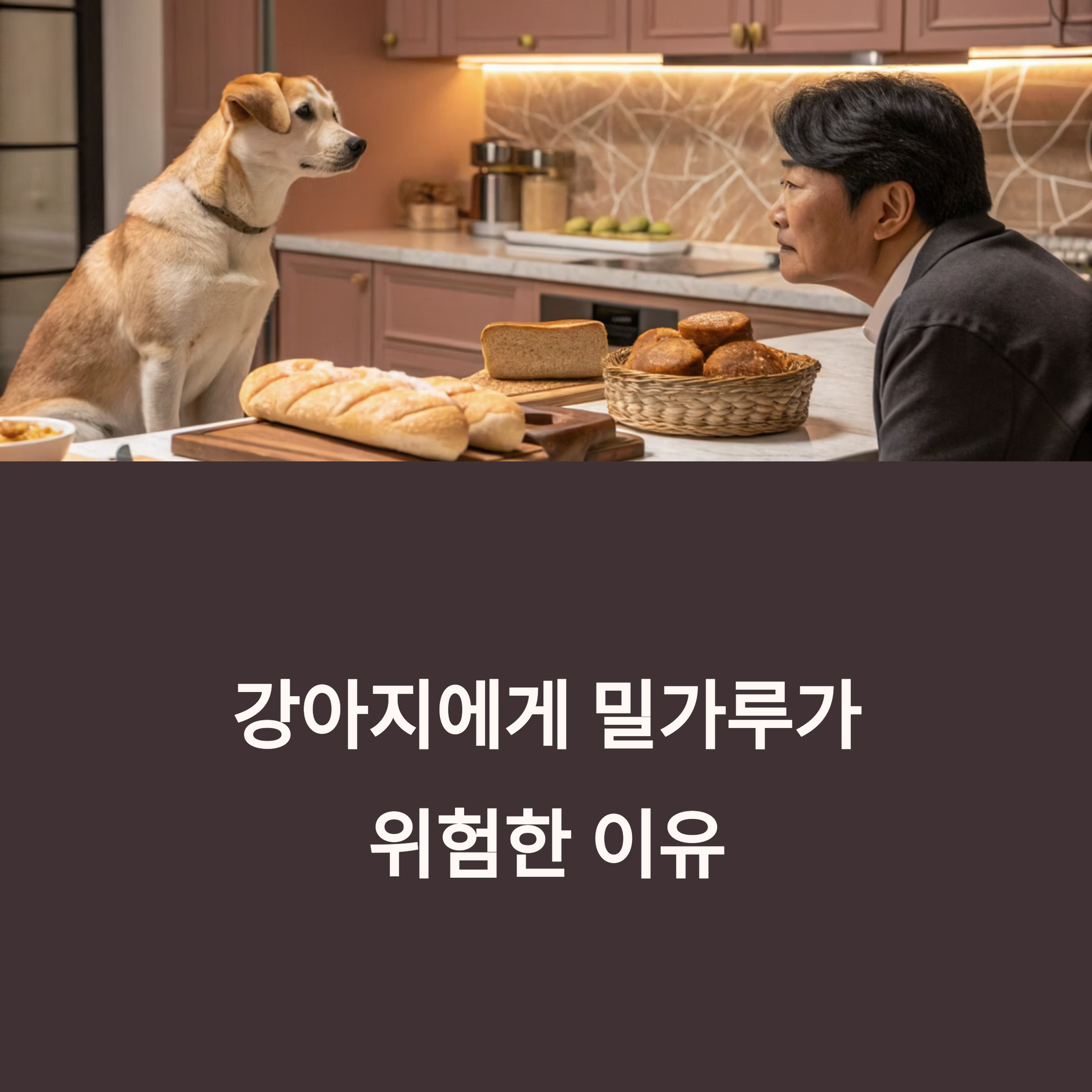강아지에게 밀가루가 위험한 이유