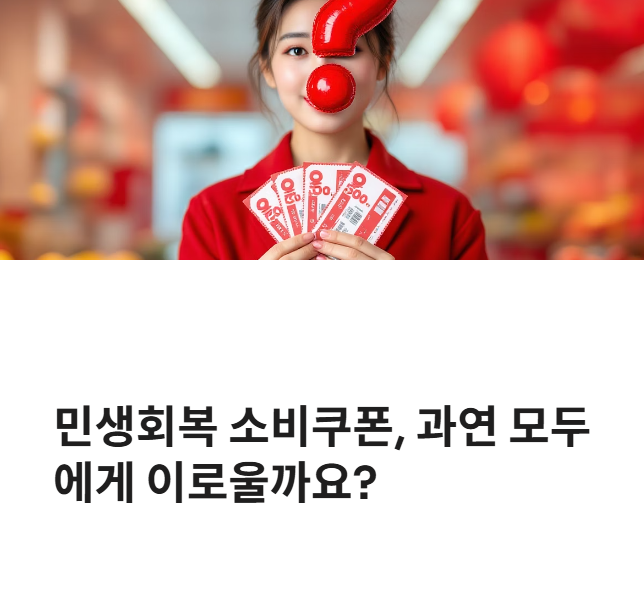 민생회복-소비쿠폰-당신-몰랐던-5가지-문제점-대안