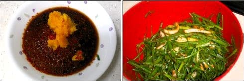 부추겉절이-부추무침-양념장-만들기-양념-버무리기