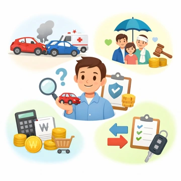 운전자보험 사고 보장과 보험료 기준 설명10