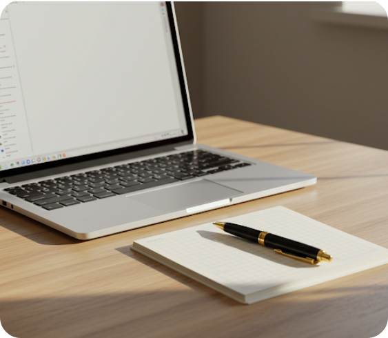 노트북 공책 펜