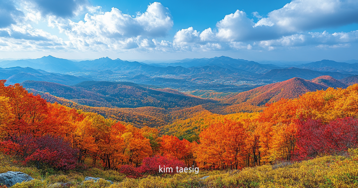 감악산의 사계절