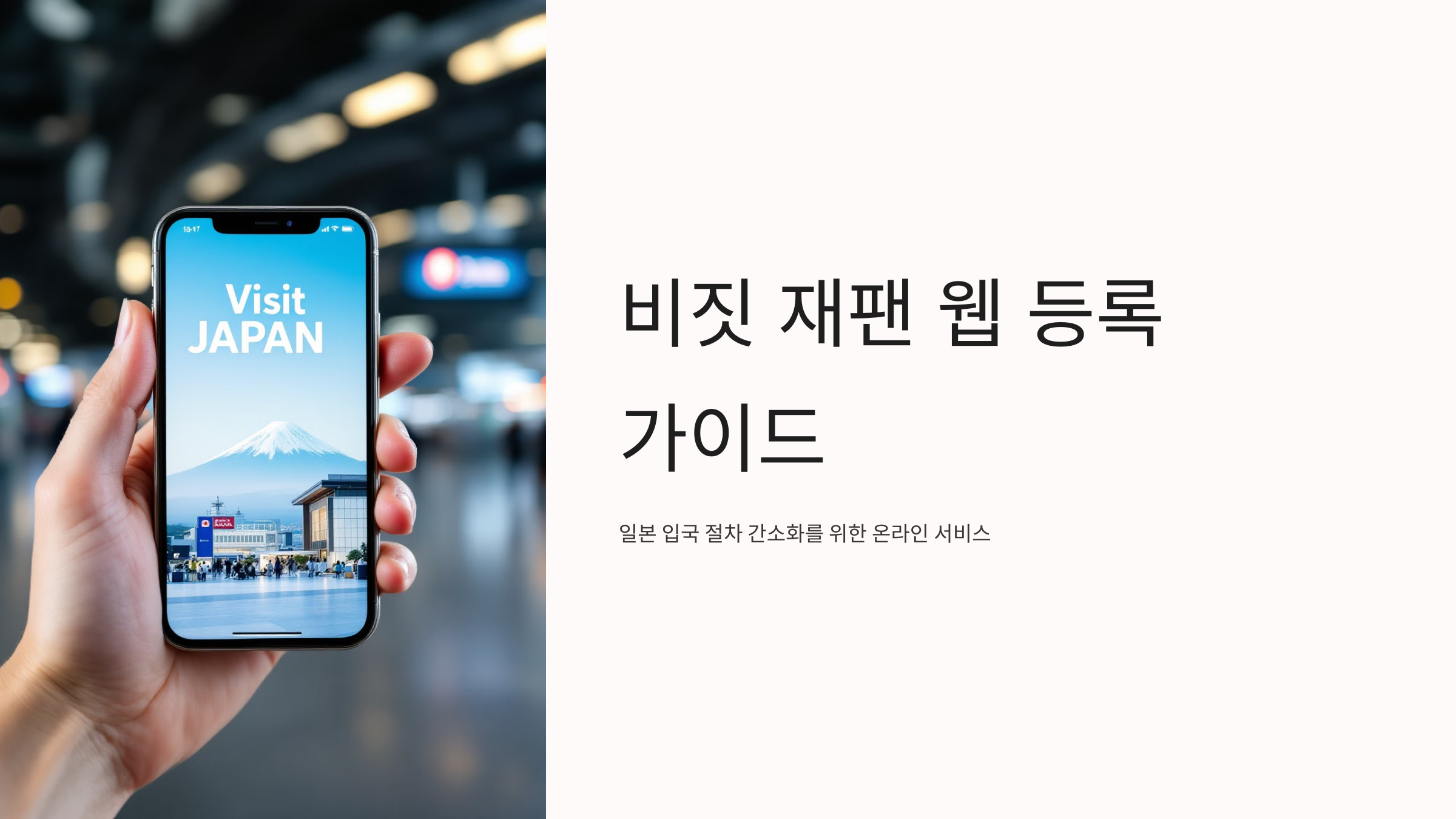 비짓 재팬 웹 등록방법