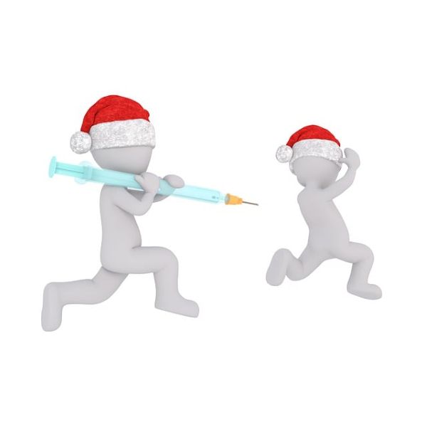 주사를 보고 도망치는 아이