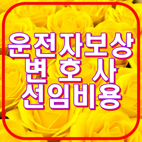 운전자보상 변호사선임비용