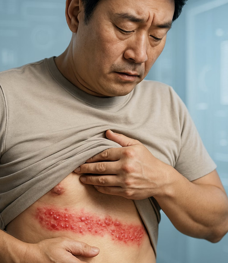 띠 모양의 붉은 띠, 결정적 단서