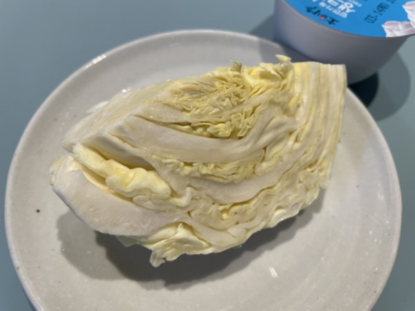 양배추 요리 - 생으로 그냥 먹기