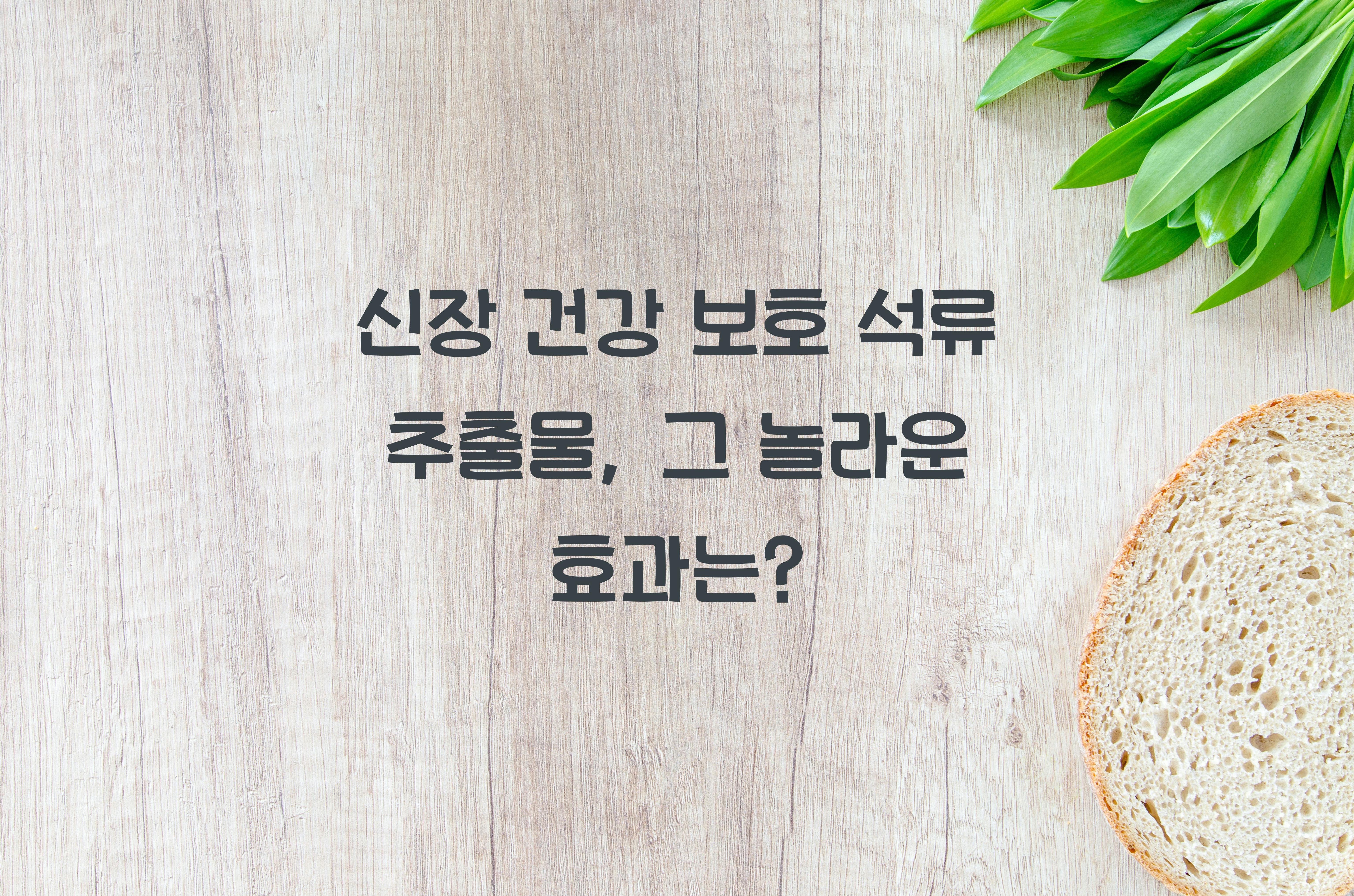 신장 건강 보호 석류 추출물