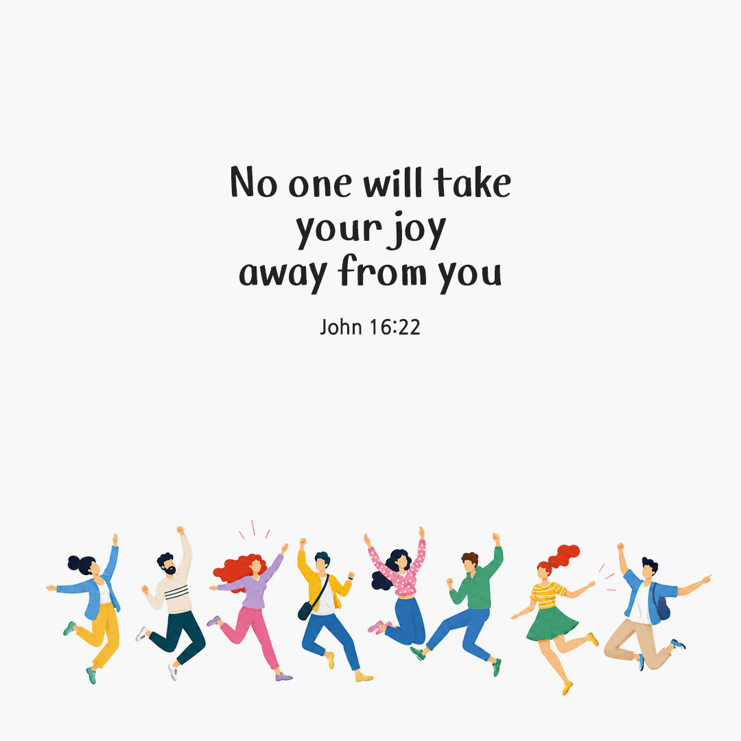 Today's Bible verse card John 16:22 scripture image