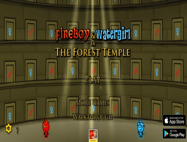 2인용-물불게임-포레스트템플-메인-화면