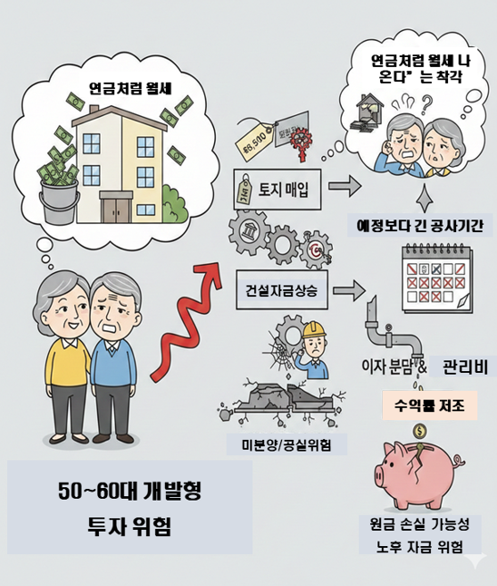 50~60대에게 개발형 투자가 위험한 이유